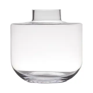 Bloemenvaas - Groot - Glas - Transparant - 4 Liter - D25 X H26 Cm - Luxe Stijlvolle Vazen