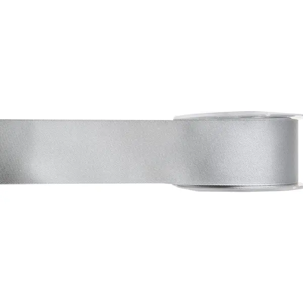 Hobby/decoratie Sierlint - Satijn - Grijs - 1, 5 Cm/15 Mm X 25 Meter - Cadeaulint thumbnail