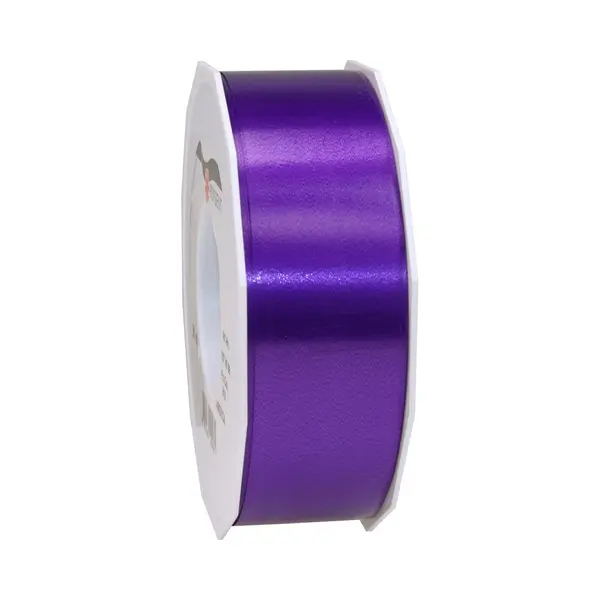 1x Xl Hobby/decoratie Paarse Kunststof Sierlinten 4 Cm/40 Mm X 91 Meter- Luxe Kwaliteit - Cadeaulint Lint/ribbon thumbnail