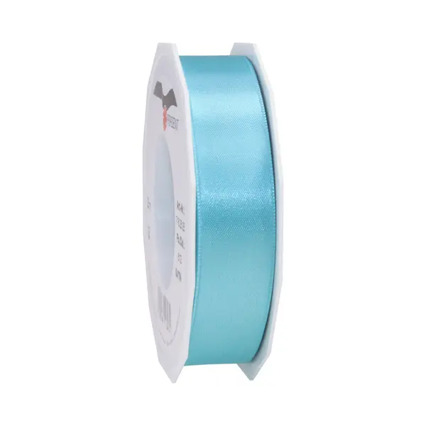 Cadeaulint Satijn - 2.5 Cm X 25 Meter - Turquoise - Cadeaus Inpakken - Sierlint thumbnail