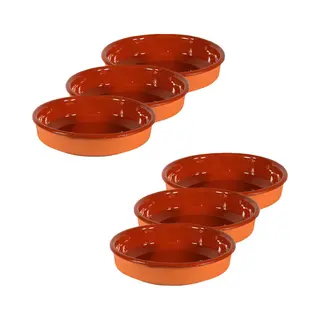 Set Van 6x Tapas Bakjes/schaaltjes Sevilla - 14 Cm En 12 Cm - Tapas Ovenschaaltjes - Serveerschaaltjes