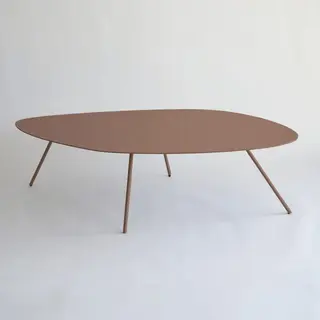 Salontafel Metaal Organische Vorm 40 Cm – Modern Design – Rosemary Style 1 – Licht Roze – Sentimo