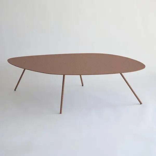 Salontafel Metaal Organische Vorm 40 Cm – Modern Design – Rosemary Style 1 – Licht Roze – Sentimo thumbnail