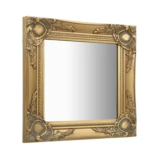Wall Mirror Baroque Style 40x40 Cm Gold Vidaxl