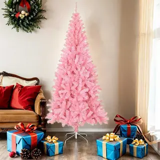 Artificial Christmas Tree With Stand Pink 180 Cm Pvc Vidaxl