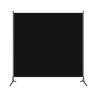 VidaXL Paravent Schwarz 175x180 Cm Stoff