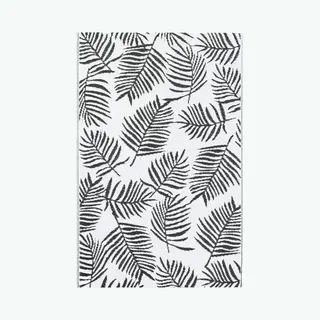 Outdoor-teppich Arakil Weiß Und Schwarz 160x230 Cm Pp Vidaxl