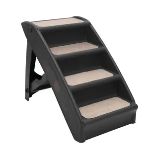 Folding Dog Stairs Black 62x40x49.5 Cm Vidaxl