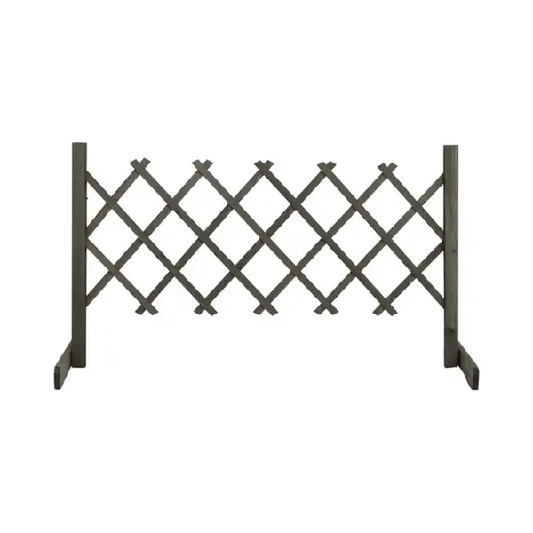 Garden Trellis Fence Grey 120x60 Cm Solid Firwood Vidaxl thumbnail