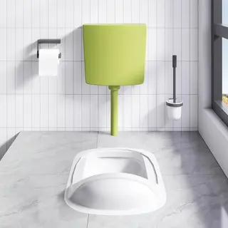 VidaXL Spülkasten Wasserzulauf Unten 3/6 L Olivgrün