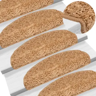 Stufenmatten 10 Stk. 65x21x4 Cm Beige Halbrund Groß Vidaxl