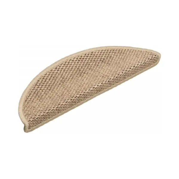 VidaXL Stair Mats In Sisal-Look Self-Adhesive Fabric – Set Of 15, Sand Beige Colour – Non-Slip, Sound Dampening, Washable With 56x17x3 Cm thumbnail