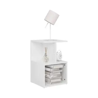 Vidaxl Nachttische 2 Stk. Hochglanz-weiß 35x35x55 Cm Holzwerkstoff