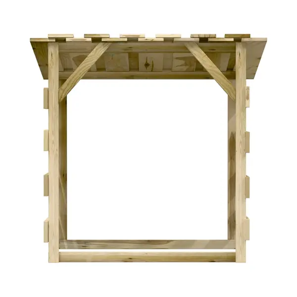 Vidaxl - Pergola Mit Dach 100x90x100 Cm Imprägniertes Kiefernholz thumbnail