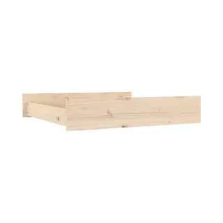 VidaXL Bedlades 2 St Massief Grenenhout