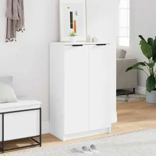 Shoe Cabinet White 59x35x100.5 Cm Engineered Wood Vidaxl