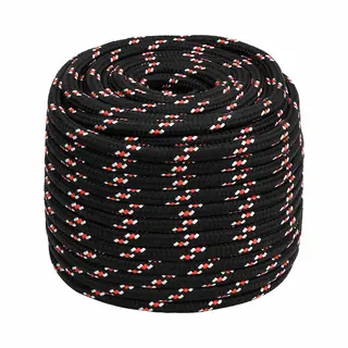 VidaXL Bootsseil Schwarz 16 Mm 100 M Polypropylen