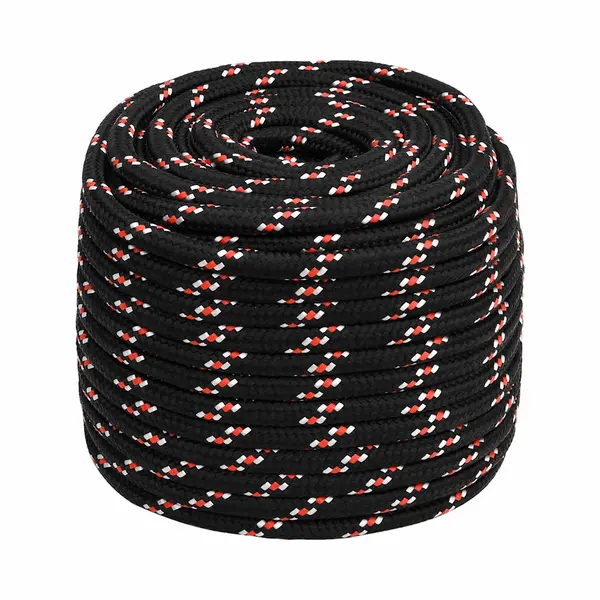 VidaXL Bootsseil Schwarz 16 Mm 100 M Polypropylen thumbnail