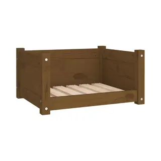 VidaXL Hondenmand 55, 5x45, 5x28 Cm Massief Grenenhout Honingbruin