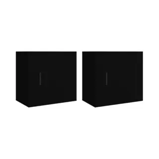 VidaXL 816867 nightstand/bedside table Black