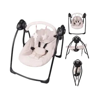 Xadventure X Adventure Baby Wipstoel / Schommelstoel Elektrisch – Baby Swing- Baby Schommel –Portable/ Draadloos & Met Oplaadkabel - 5 Schommelsnelheden –