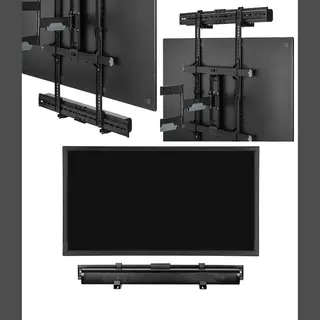 Vdd Gaming Universele Soundbar Beugel - Wandmontage Onder Of Boven Tv - Geschikt Voor Soundbars Tot 15 Kg - Zwart