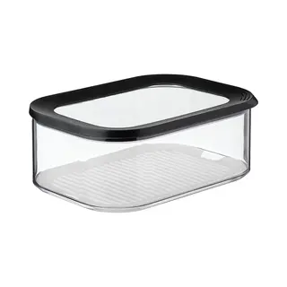 Mepal Kühlschrankdose Modula Käse 2 Liter Schwarz/transparent Kunststoff