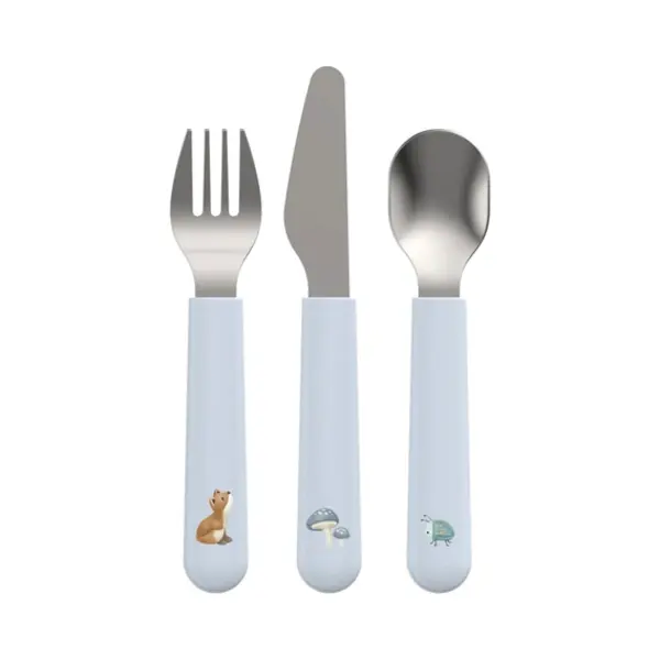 Little Dutch 108033065408 toddler cutlery Toddler cutlery set Blue Stainless steel thumbnail