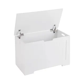 Monza Home® Monza Home Grote Opbergkist En Zitbank - Speelgoedkist In Wit