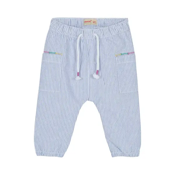 Alisé Gestreepte Broek Geweven Blauw 86 thumbnail