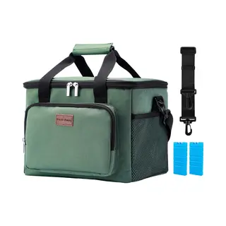 Brisby Packaway 4 Laags Geïsoleerde Koeltas - Lunchtas 15 Liter - Groen