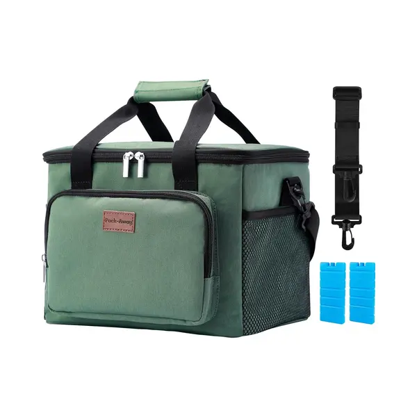 Brisby Packaway 4 Laags Geïsoleerde Koeltas - Lunchtas 15 Liter - Groen thumbnail
