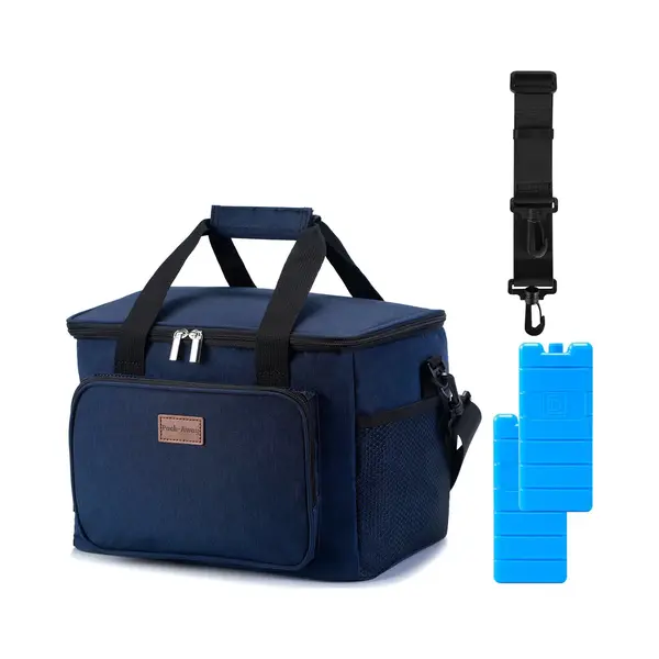 Packaway 4 Laags Geïsoleerde Koeltas - Lunchtas 15 Liter - Donkerblauw thumbnail