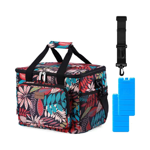 Brisby Packaway 4 Laags Geïsoleerde Koeltas - Lunchtas 15 Liter - Jungle thumbnail