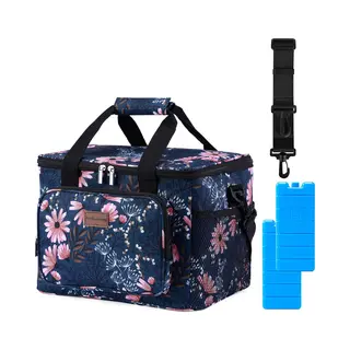 Packaway 4 Laags Geïsoleerde Koeltas - Lunchtas 15 Liter - Japanse Bloem