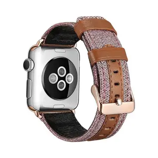 Fungus® Fungus - Smartwatch Bandje - Geschikt Voor Apple Watch 42 / 44 / 45 / 49 Mm - Series 1 2 3 4 5 6 7 8 9 Se Ultra IWatch - Stof - Nylon Bruin - Bruin