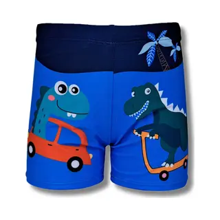 NiSy.nl Dino In Auto Zwembroek | Zwemshort | Jongens | Maat 128-134
