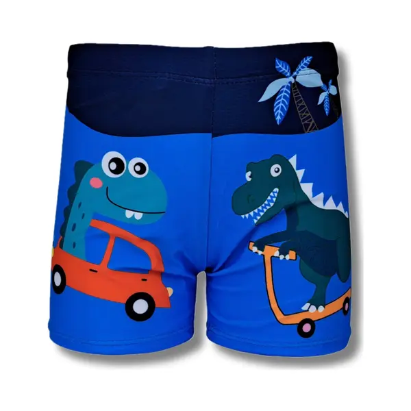NiSy.nl Dino In Auto Zwembroek | Zwemshort | Jongens | Maat 128-134 thumbnail