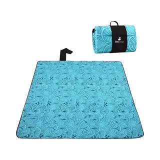 Sens Design Xxl Waterdicht Picknickkleed – 200x200 Cm – Buitenkleed Blauw