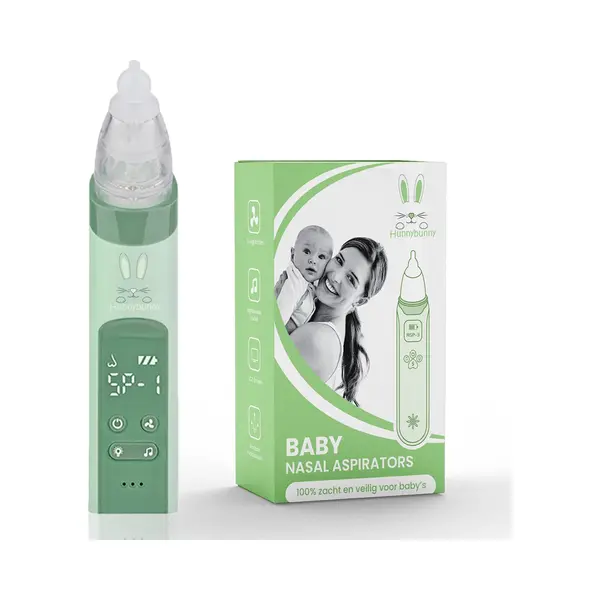Hunnybunny® Elektrische Neusreiniger Voor Baby’s Met Muziek En Licht – Neuspeer - Aspirator - Neuszuiger thumbnail