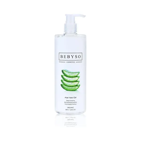Bebyso cosmetics Bebyso Organic Aloe Vera Gel 500ml. 100% Vegan & Natuurlijke Ingrediënten. Dierproefvrij. thumbnail