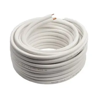 Merkloos Koelleiding - 1/4″ X 5/8″ - 20 Meter - Wit