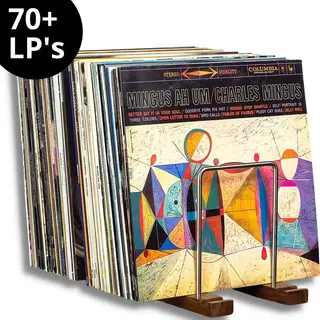 Urban State Lp Opbergsysteem - Premium Platenrek - Platenhouder - Lp Rek - Lp Houder - Donkere Finish
