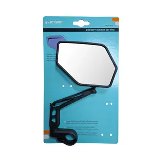 Bypoint Mirror 360 Pro Fietsspiegel - Anti-reflecterend Blauw Glas - Stuurbevestiging