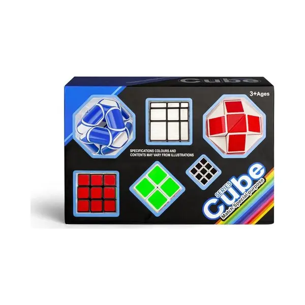 Magic Cube Speed Cube Series - 6 In 1 Puzzel Kubus Set - Breinbrekers thumbnail