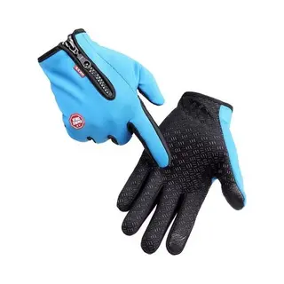 Jumada Thermische Touchscreen Handschoenen - Sporthandschoenen - Winddicht - Waterdicht - Fleece - Blauw - Maat M