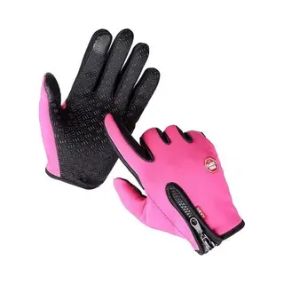 Jumada Thermische Touchscreen Handschoenen - Sporthandschoenen - Winddicht - Waterdicht - Fleece - Roze - Maat L