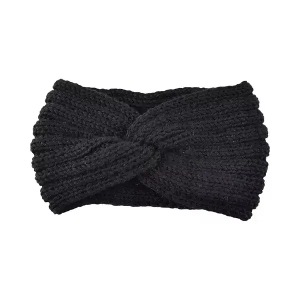 Jumada's - Haarband/Hoofdband/Oorwarmer - Zwart - Hippe Accessoire - Diadeem/Winteraccessoire thumbnail