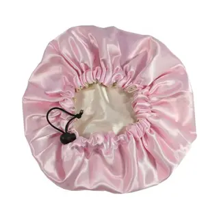 Jumada's - Satijnen Slaapmuts - Slaapmuts - Satijn - Nacht Muts - Bonnet - Slaap Cap - Bonnet - Dames - Volwassenen - Licht Roze