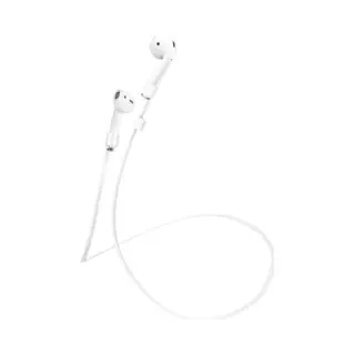Jumada's - Anti-Lost Koord - Draad Voor Oortjes - Geschikt Voor Airpods - Siliconen - Wit